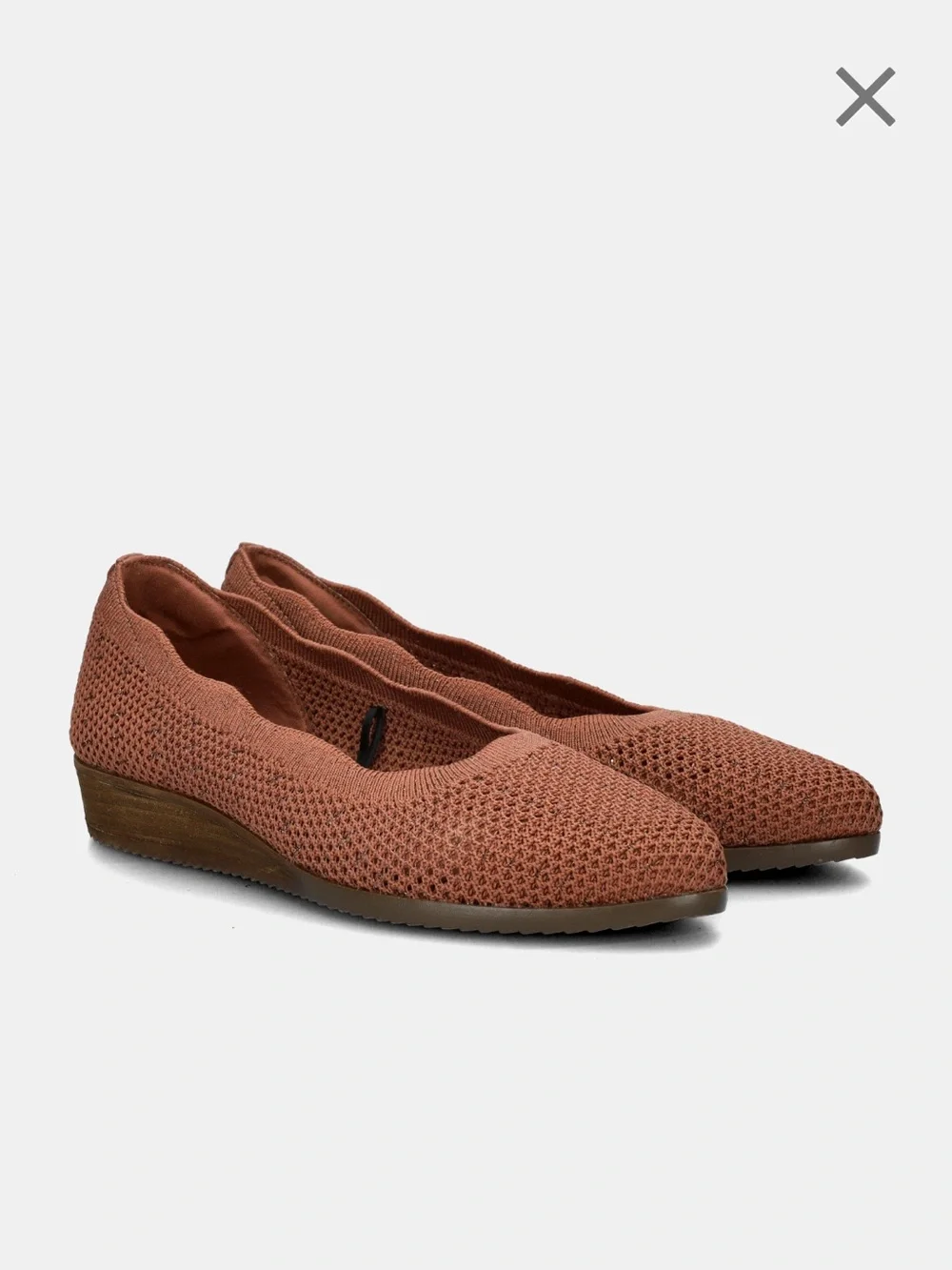 Skechers Women's Cleo sawdust  Knit Slip-On Flats with Memory Foam size 8.5